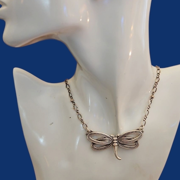 Brighton Jewelry - BRIGHTON Voler Collection Dragonfly Pendant Chain Necklace